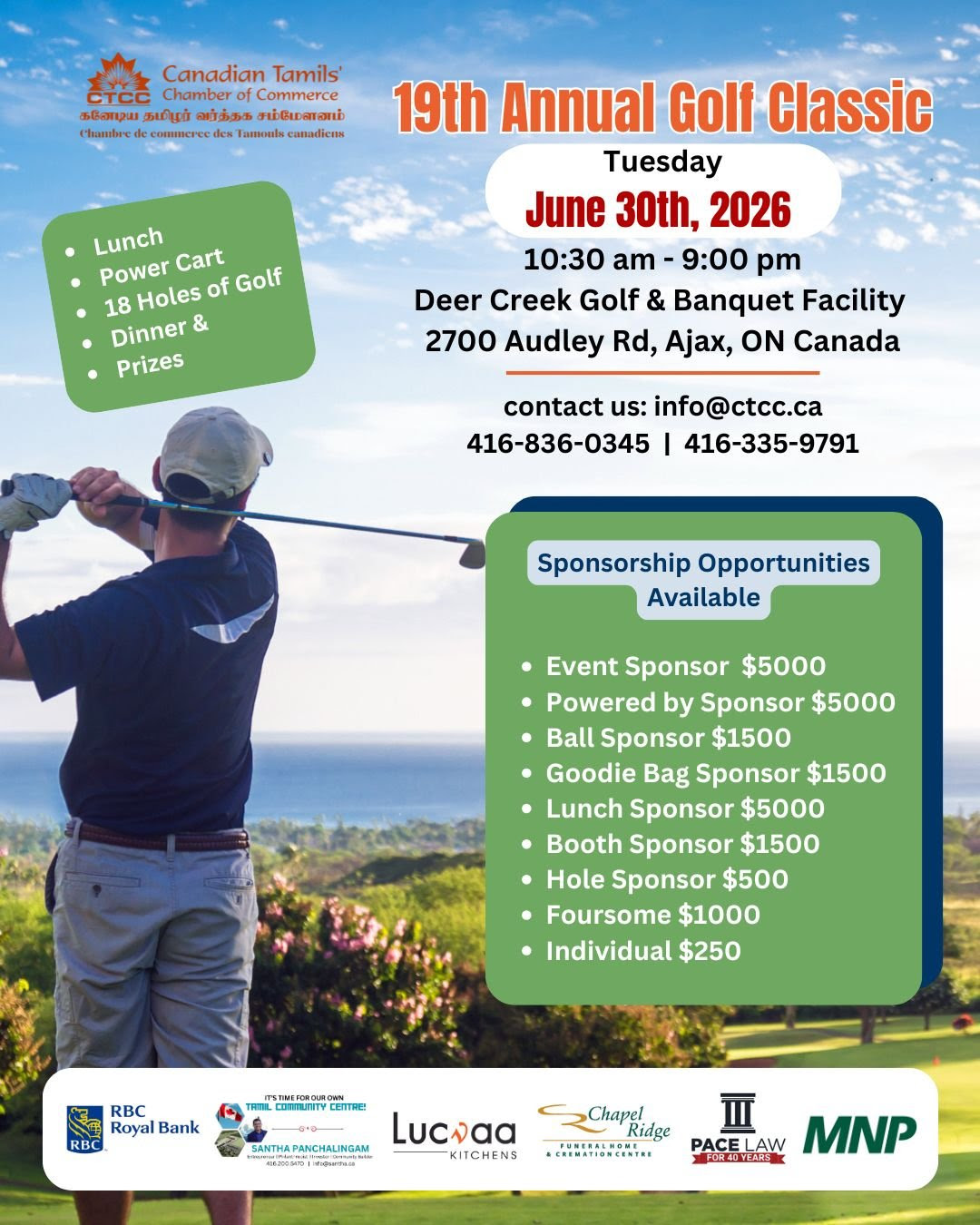 19th Annual CTCC Golf Classic!
