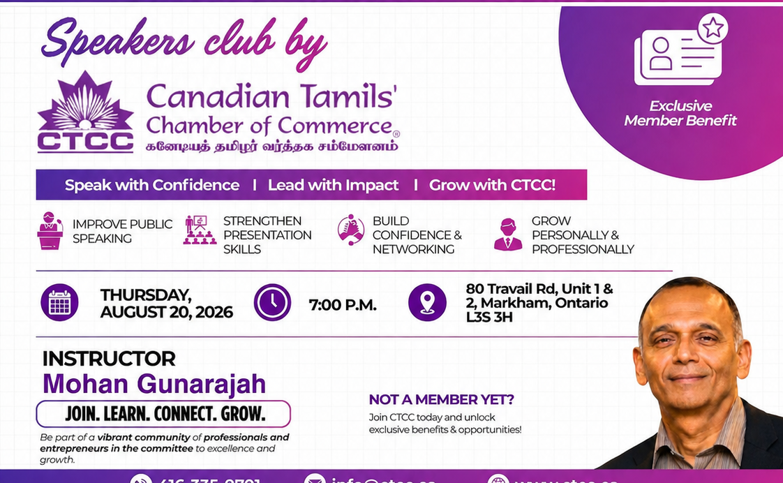 CTCC Speakers Club Session